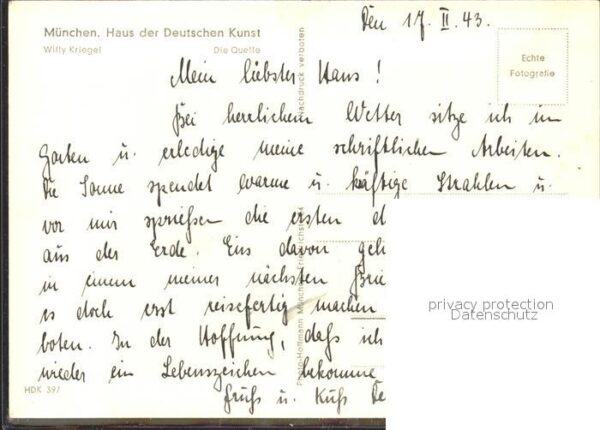 Verlag HDK Nr. 397 Willy Kriegel Die Quelle – Bild 2