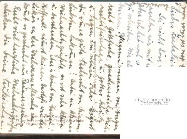 Schiestl M. Nr. 2330 Christkind im Walde – Bild 2