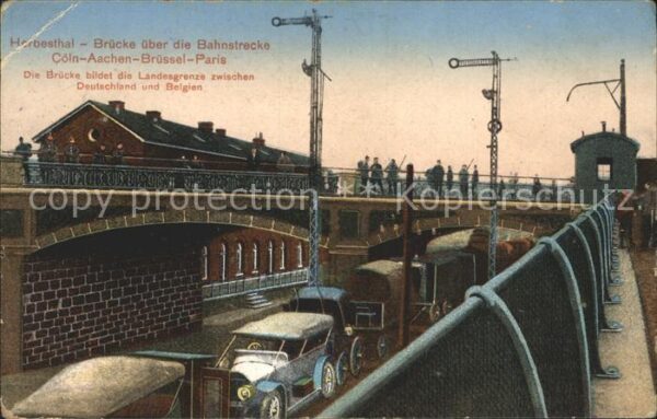 Herbesthal Wallonie Herbesthal Brücke Bahnstrecke Landesgre