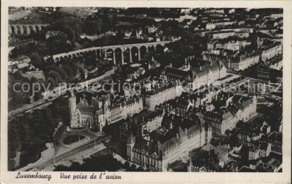 LUXEMBOURG  Luxemburg Vue prise de l'avion