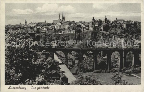LUXEMBOURG  Luxemburg Vue generale avec Viaduc