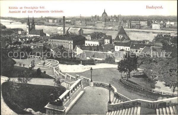 Budapest Blick auf das Parlamantsgebäude