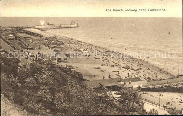 Folkestone The Beach looking East