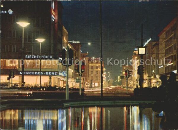 Mannheim Planken bei Nacht