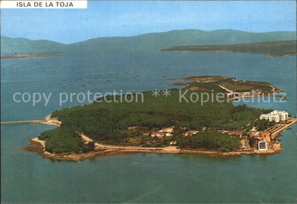 Pontevedra Isla de la Toja Vue aerienne