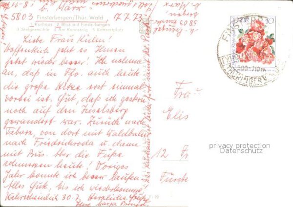 Finsterbergen Kurhaus Ortsansicht Steigermühle Am Ren – Bild 2