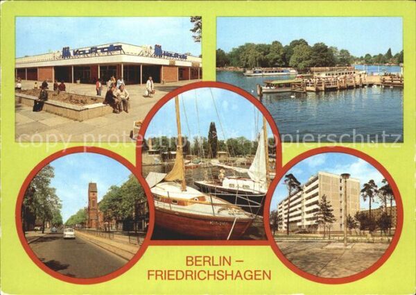 Friedrichshagen Berlin Kaufhalle Anlegestelle Weisse Flotte Bö