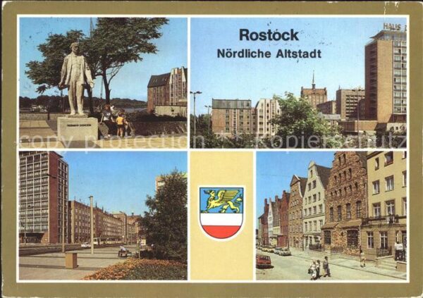 Rostock Hermann Duncker Platz Fischerbastion La