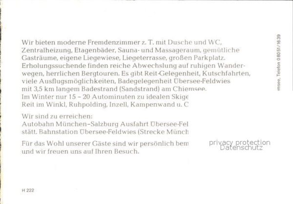 Uebersee Gasthof Reff Frauenchiemsee Kampenwand – Bild 2