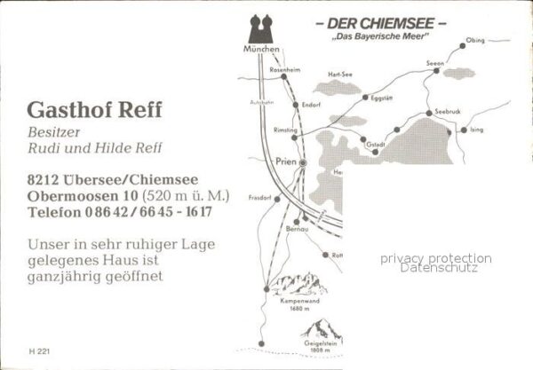 Uebersee Gasthof Reff – Bild 2