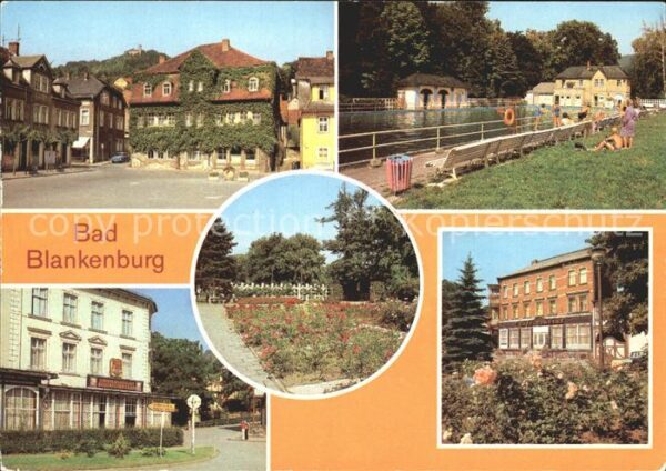 Bad Blankenburg Markt Schwimmbad FDGB Erholungsheim Gre