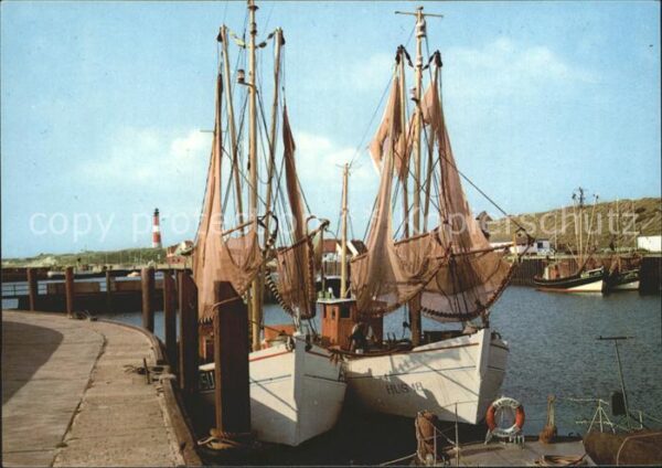 Hoernum Sylt Hafenpartie Fischkutter