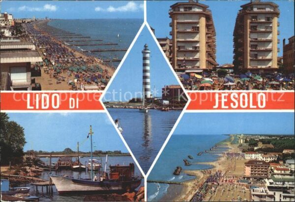 Jesolo Strandpartien Hotels Hafenpartie Leucht