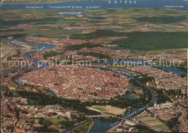 Luebeck Fliegeraufnahme