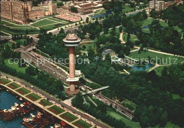 Rotterdam Teilansicht mit Euromast Fliegeraufnahm