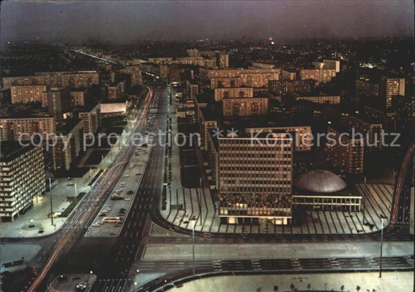 Berlin Karl Marx Allee Blick vom Fernsehturm