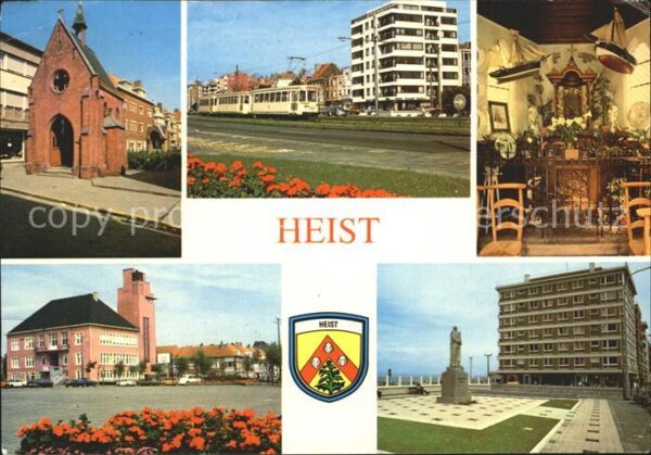 Heist-Knokke Kapelle Inneres Strassenbahn Denkmal