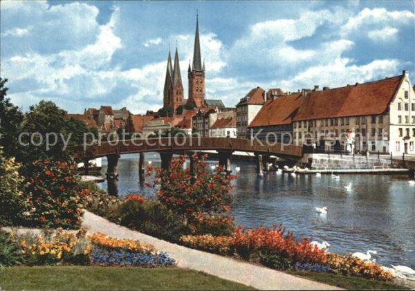Luebeck Blick vom Malerwinkel zum Dom