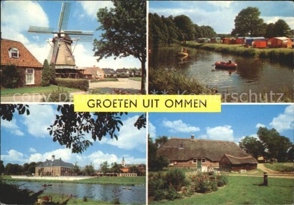 Ommen Overijssel Windmühle Kanal Camping Bauernhof