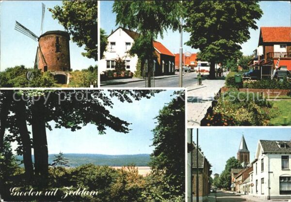 Zeddam Montferland Windmühle Strassenpartien Panorama