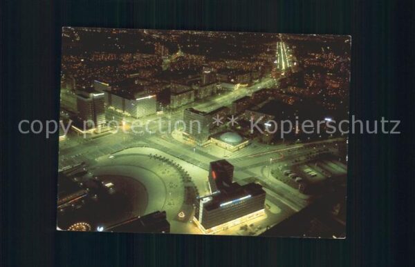 Berlin bei Nacht Blick vom Fernsehturm