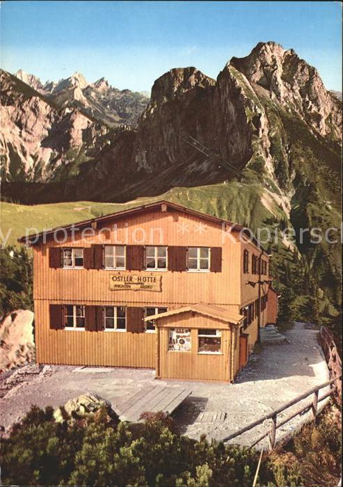 Pfronten Ostlerhütte mit Aggenstein und Tannheim