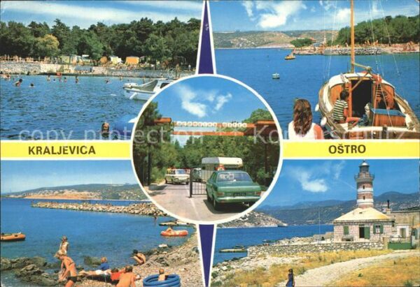 Kraljevica Strand Bootspartie Camping Eingang Leuc