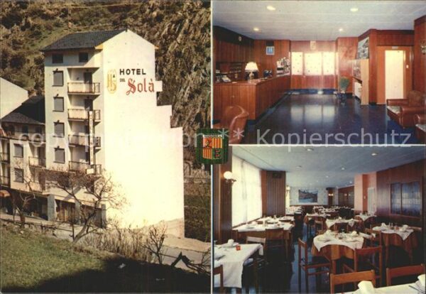 Andorra Hotel del Sola Reception Gaststube