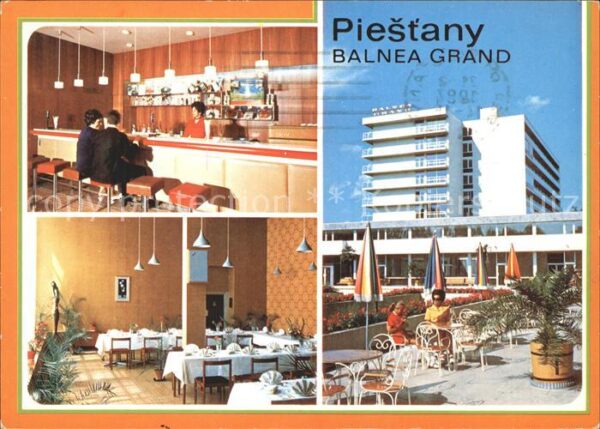 Piestany Balnea Grand Bar Gastraum Terrasse