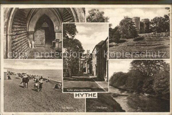 Hythe Kent Skulls in Crypt Church Sailwood Castle