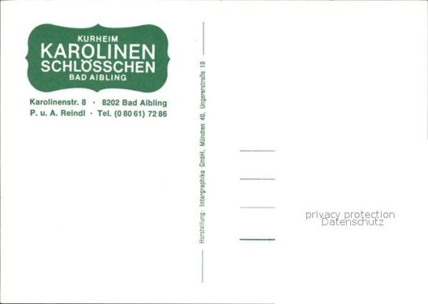 Bad Aibling Kurheim Karolinen Schlösschen Moorbad – Bild 2