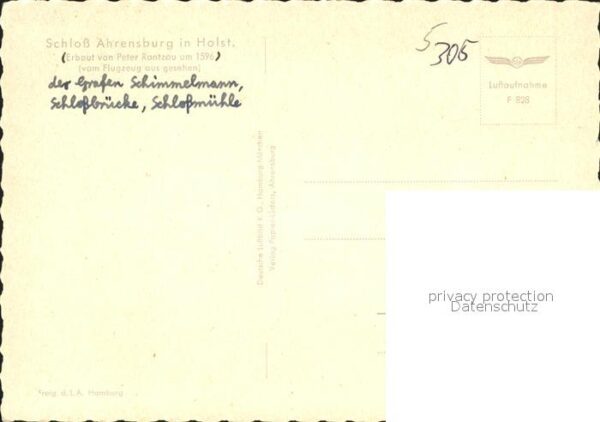 Ahrensburg Schloss Erbauer Peter Rantzau 16. Jhdt. – Bild 2