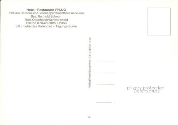 Ottenhoefen Schwarzwald Hotel Restaurant Pflug Hallenbad Ferien – Bild 2
