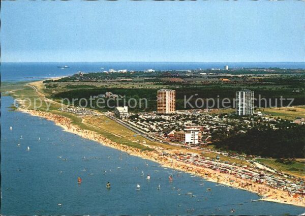 Sahlenburg Nordseeheilbad Luftaufnahme von Südwest