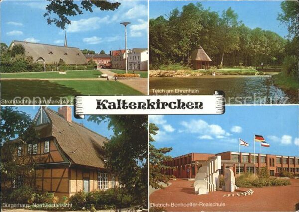 Kaltenkirchen Holstein Strohdachhaus Marktplatz Teich Ehrenhai