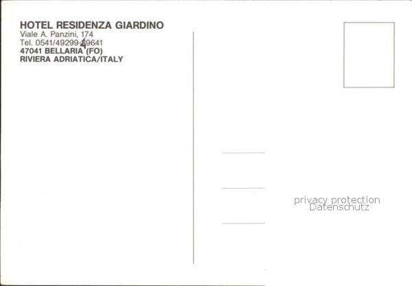 Bellaria Hotel Residenza Giardino Swimming Pool – Bild 2