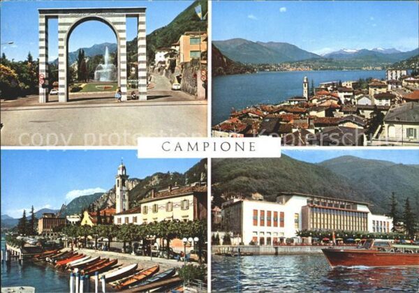 Campione d Italia Piazza Indipendenza Uferpromenade Lugan