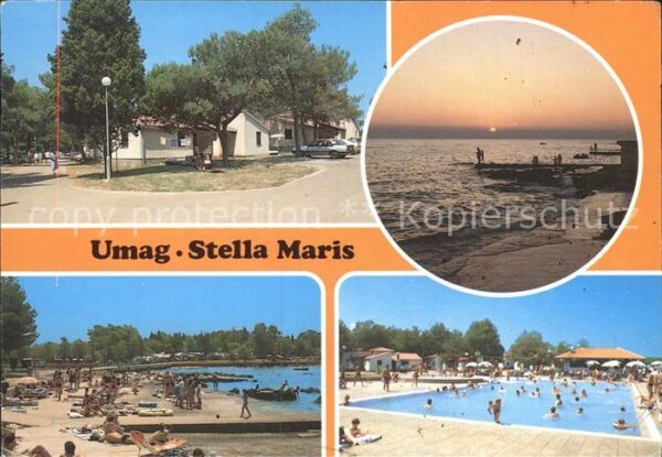 Umag Umago Istrien Stella Maris Abendstimmung Strand Swimm