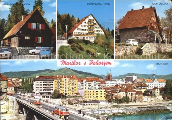 Maribor Marburg Drau Blick auf die Stadt Mariborska Koca Pos