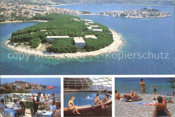 Primosten Hoteli Adriatic Halbinsel Fliegeraufnah