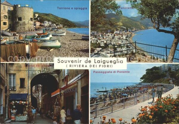 Laigueglia  Torrione e spiaggia Panorama Passeggiat