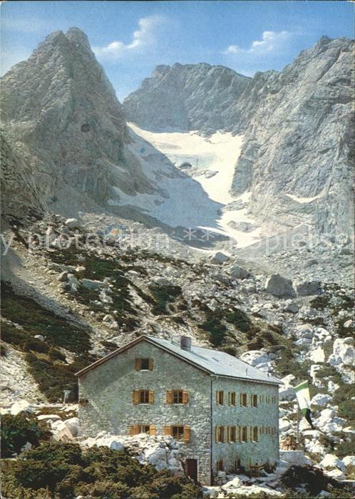 Blaueishuette Berchtesgaden Blaueisspitze Hochkalter und Blaueisgle
