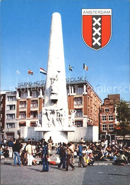 Amsterdam Niederlande Monument Wappen
