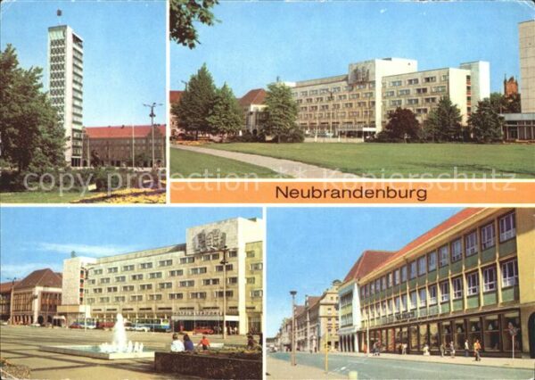 Neubrandenburg Hochhaus Karl Marx Platz Hotel Vier Tor