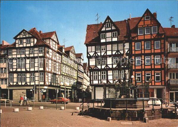 Hannover Holzmarkt mit Oskar Winter Brunnen Alts