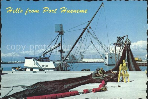 Port Hueneme Net Repairs Fischkutter