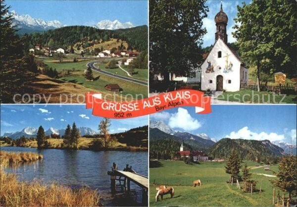 Klais Panorama gegen Wettersteingebirge Kapel