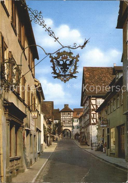 Kuenzelsau Schnurgasse mit Morsbacher Tor