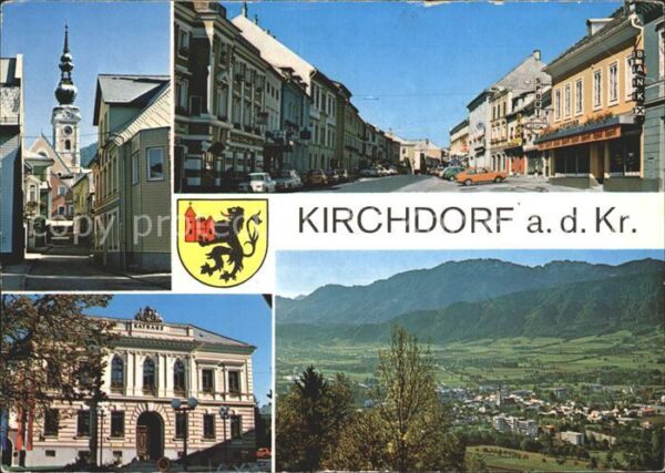 Kirchdorf Krems Teilansichten Rathaus Strassenpartie