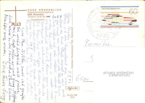 Braunfels Hauskapelle Haus Höhenblick Familienerh – Bild 2